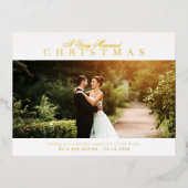 Feiertagsankündigung Folien Feiertagspostkarte (Vorderseite)