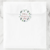 Feiertagsaufkleberaufkleber-Kiefernweihnachten der Runder Aufkleber (Tasche)