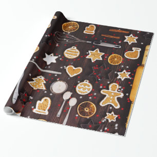 Feiertagsbacken Geschenkpapier