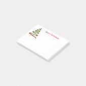 Feiertagsbaum  post-it klebezettel (angewinkelt)