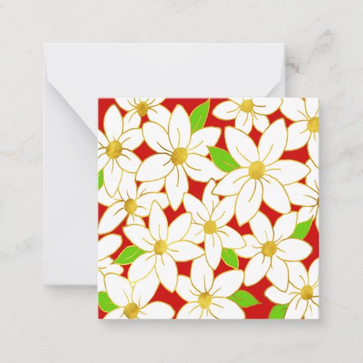 Feiertagsblumen Mitteilungskarte (Vorderseite)