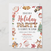 Feiertagsfeier Saison Einladung (Vorderseite)