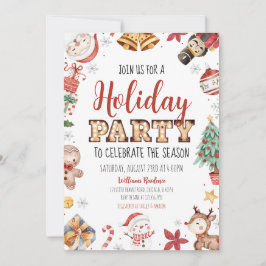 Feiertagsfeier Saison Einladung
