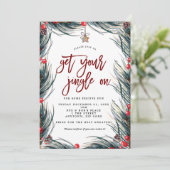 Feiertagsfest-Party Einladung (Stehend Vorderseite)