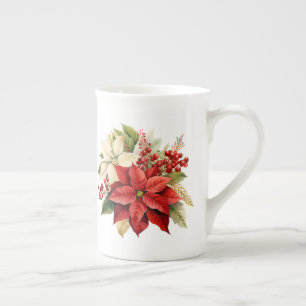 Feiertagsflorales Design Porzellantasse