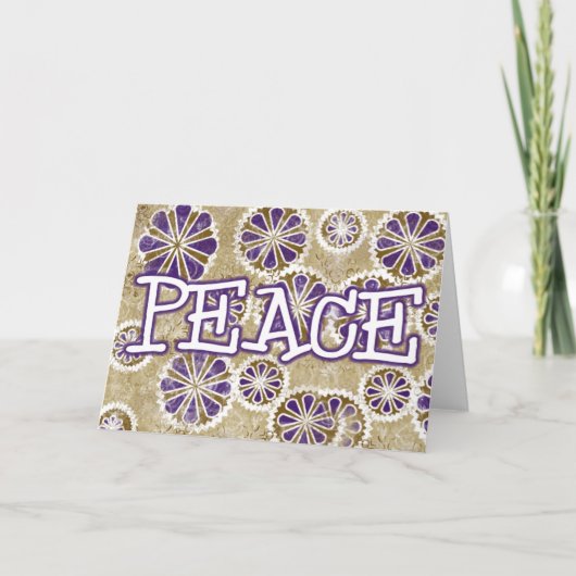 Feiertagsfrieden Feiertagskarte (Vorderseite)