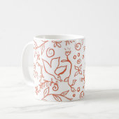 Feiertagsgarten-Design Kaffeetasse (Vorderseite Links)