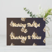 Feiertagsgruß für glücklich  feiertagskarte (Stehend Vorderseite)