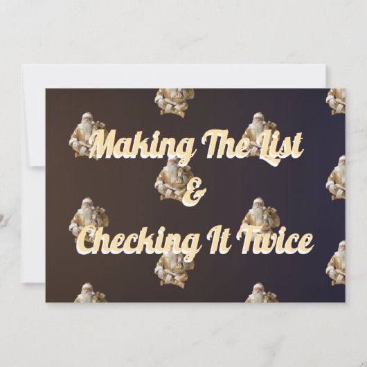 Feiertagsgruß für glückliche  feiertagskarte (Vorderseite)