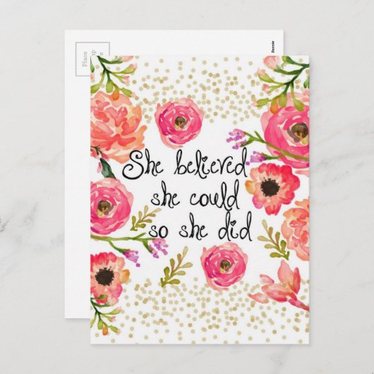 Feiertagsgrüße Feiertagspostkarte (Vorne/Hinten)