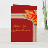 Feiertagsgrußkarte Feiertagskarte (Rückseite)