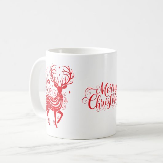 Feiertagshirsch Kaffeetasse (Vorderseite Links)