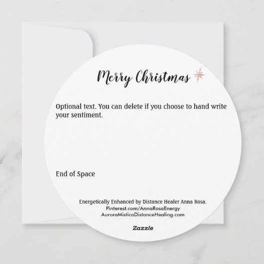 *... FEIERTAGSKARTE (Rückseite)