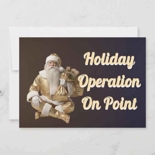 Feiertagskarte mit fröhlicher Party (Vorderseite)