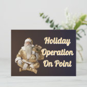 Feiertagskarte mit fröhlicher Party (Stehend Vorderseite)