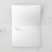 Feiertagskarte, Papierkräne Feiertagskarte (Innenseite)