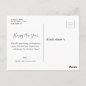 Feiertagskarte Postkarte (Rückseite)