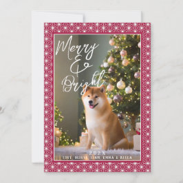 Feiertagskarten | ASANOHA Japanisches Kimono-Muste Feiertagskarte