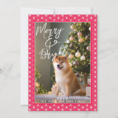 Feiertagskarten | ASANOHA Japanisches Kimono-Muste Feiertagskarte (Vorderseite)