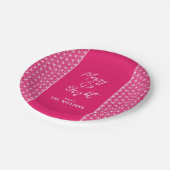 Feiertagskarten | ASANOHA Japanisches Kimono-Muste Pappteller (Schrägansicht)