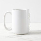 Feiertagskatze „Wir ziehen um“ Kaffeetasse (Links)