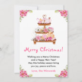 Feiertagskekse und Kakao Pink Frohe Weihnachten (Vorderseite)