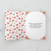 Feiertagskekse und Kakaorot Frohe Weihnachten (Innenseite)