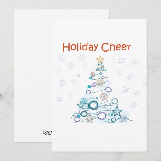 Feiertagskuchen Einladung (Vorne/Hinten)