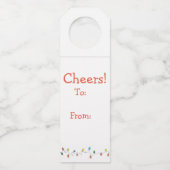 Feiertagskuchen Flaschenanhänger (Rückseite)