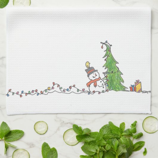 Feiertagskuchen Geschirrtuch (Gefaltet)