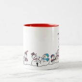 Feiertagskuchen Zweifarbige Tasse (Mittel)