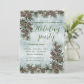 Feiertagspartei mit Pkw Einladung (Stehend Vorderseite)