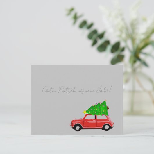Feiertagspostkarte MINI COOPER (Stehend Vorderseite)