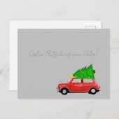 Feiertagspostkarte MINI COOPER (Vorne/Hinten)