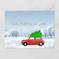 Feiertagspostkarte MINI COOPER