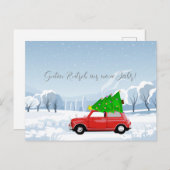 Feiertagspostkarte MINI COOPER (Vorne/Hinten)