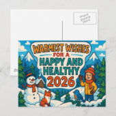 Feiertagspostkarte Postkarte (Vorne/Hinten)