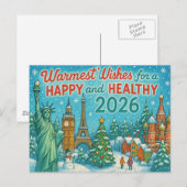Feiertagspostkarte Postkarte (Vorne/Hinten)