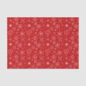 Feiertagsrotes Schneeflocken-Tissue-Papier Seidenpapier (Vorderseite)