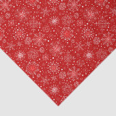 Feiertagsrotes Schneeflocken-Tissue-Papier Seidenpapier (Ausschnitt)