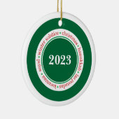 Feiertagssaison Maßgeschneidert Keramik Ornament (Rechts)