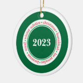 Feiertagssaison Maßgeschneidert Keramik Ornament (Links)