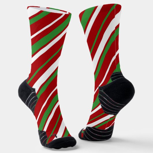 Feiertagsstreifen Socken (Gewinkelt)