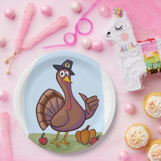 Feiertagstruthahn Pappteller (Party)