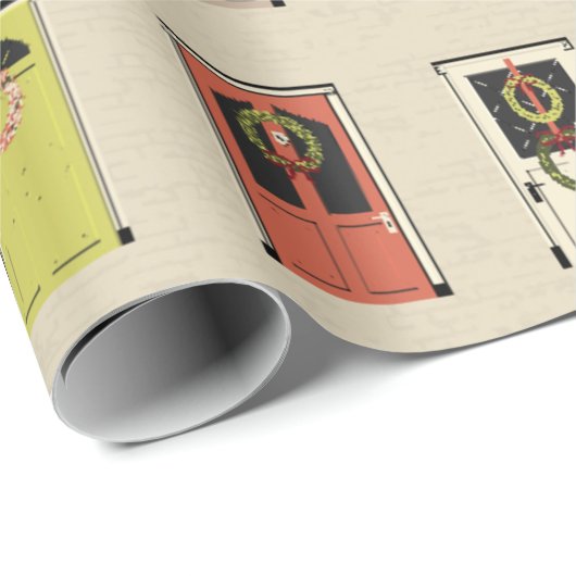Feiertagstür-Packpapier Geschenkpapier (Rolleneckpunkt)