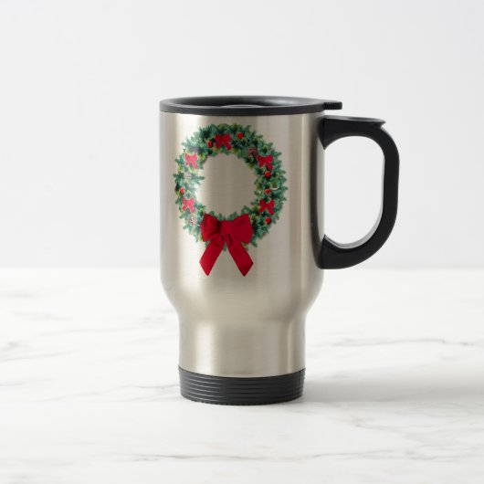 Feiertagwreath-Reise-Tasse Reisebecher (Rechts)