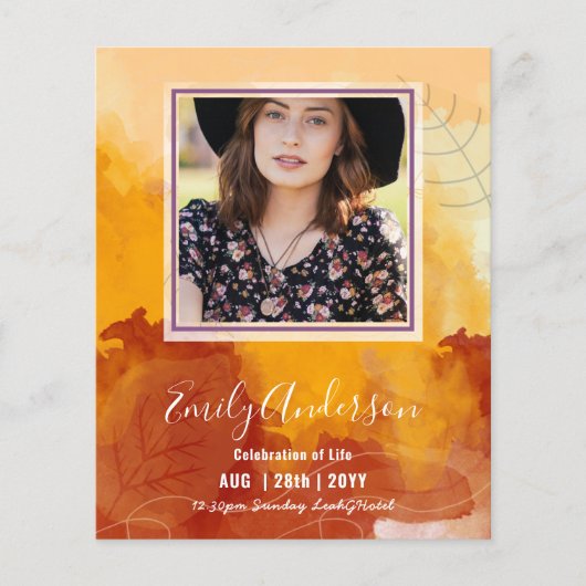 FEIERUNG DES FOTOS für das lebenslange Bestattungs (Vorderseite)