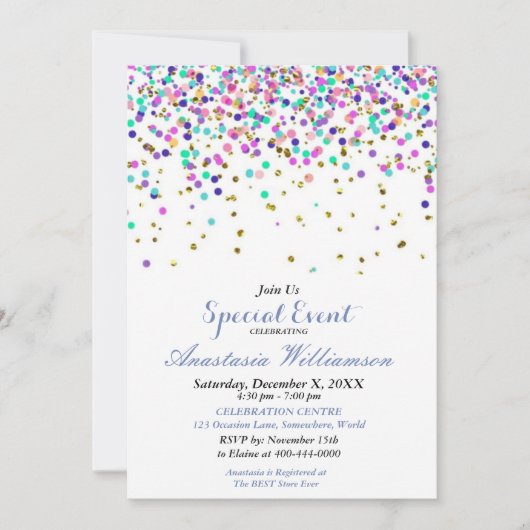 FEIERVERANSTALTUNG EINLADUNG (Vorderseite)