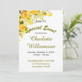 FEIERVERANSTALTUNG PARTY EINLADUNG (Stehend Vorderseite)