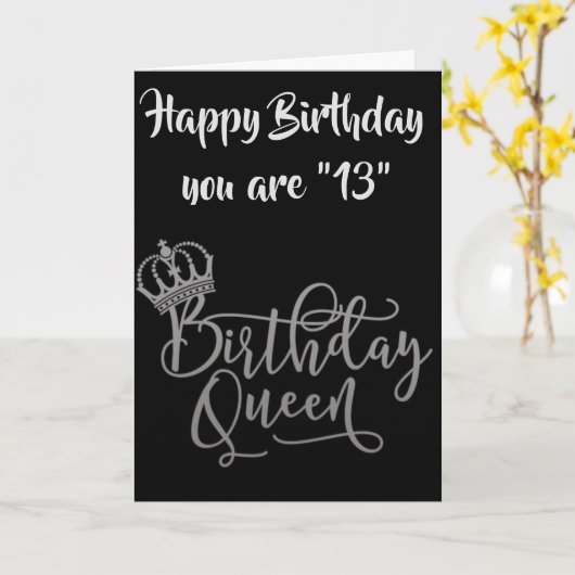 FEIERZEIT **13.** GEBURTSTAG KARTE (Gelbe Blume)